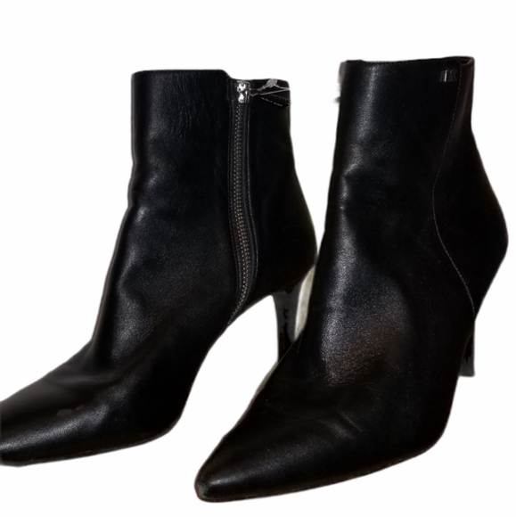 Michael Kors Leather Ankle Boots 8m - Picture 1 of 10
